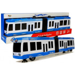 Autobus kĺbový - modro-biely